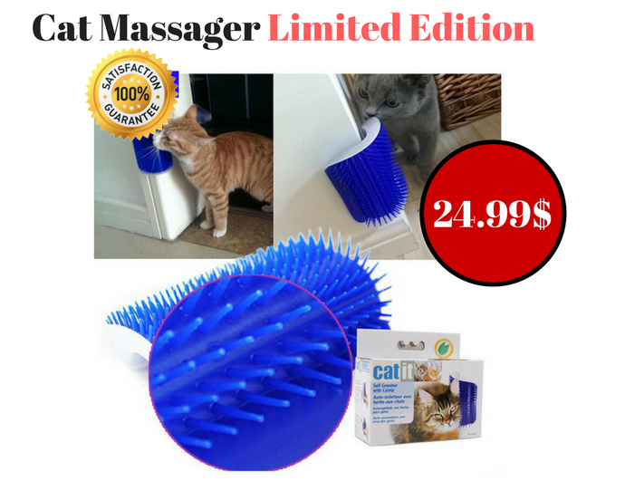 Cat Massager Wipes Cute Fiddle Artifact Blue Furniture and Scratches cats furniture play Toy for Cats Brush Comb