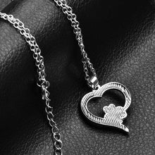 Hollow Pet Paw Print Necklaces Cute Animal Dog Cat Memorial jewelry